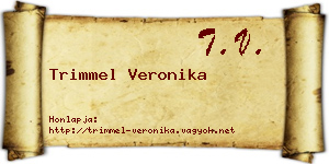 Trimmel Veronika névjegykártya